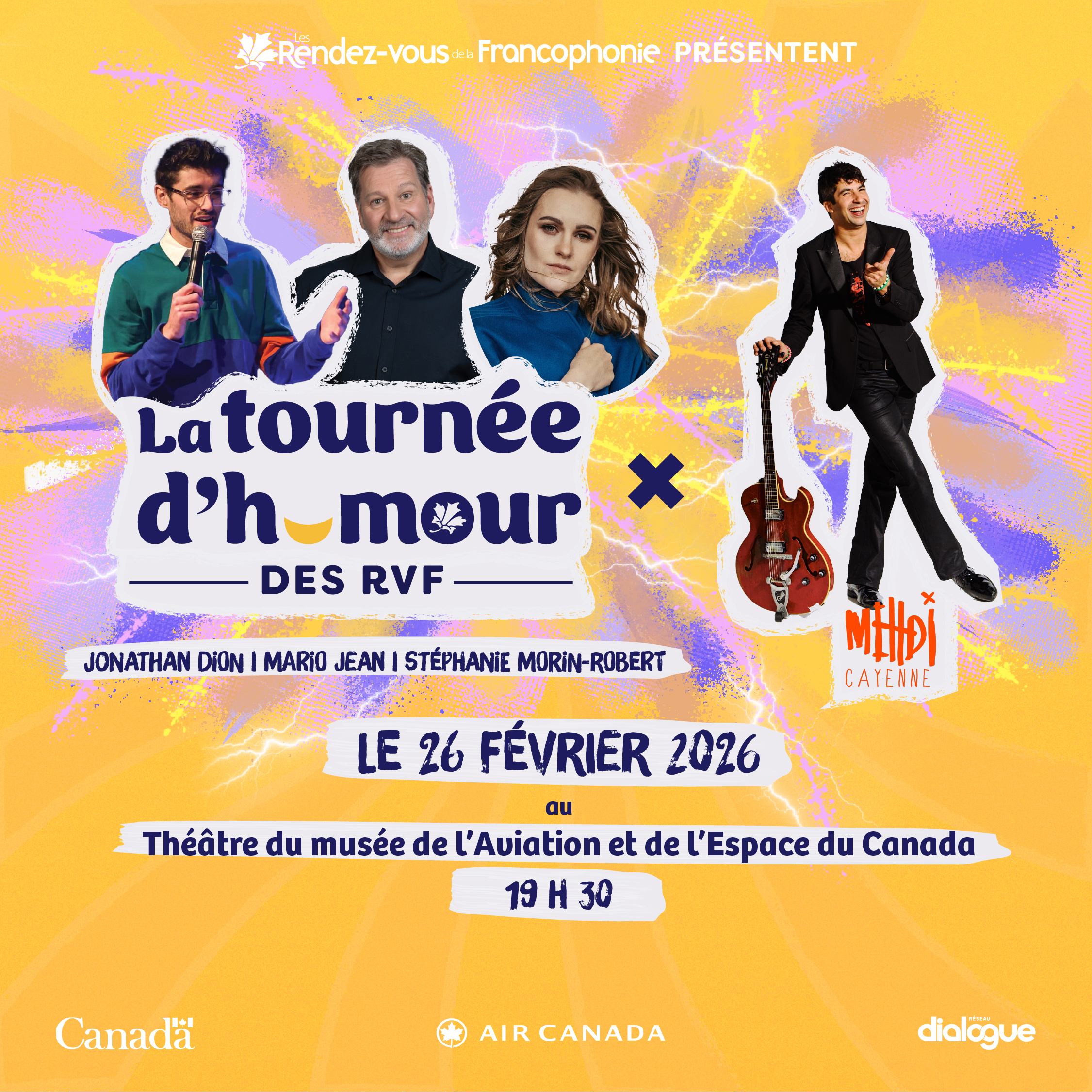 Tournée d’humour des RVF avec Mehdi Cayenne – Ottawa