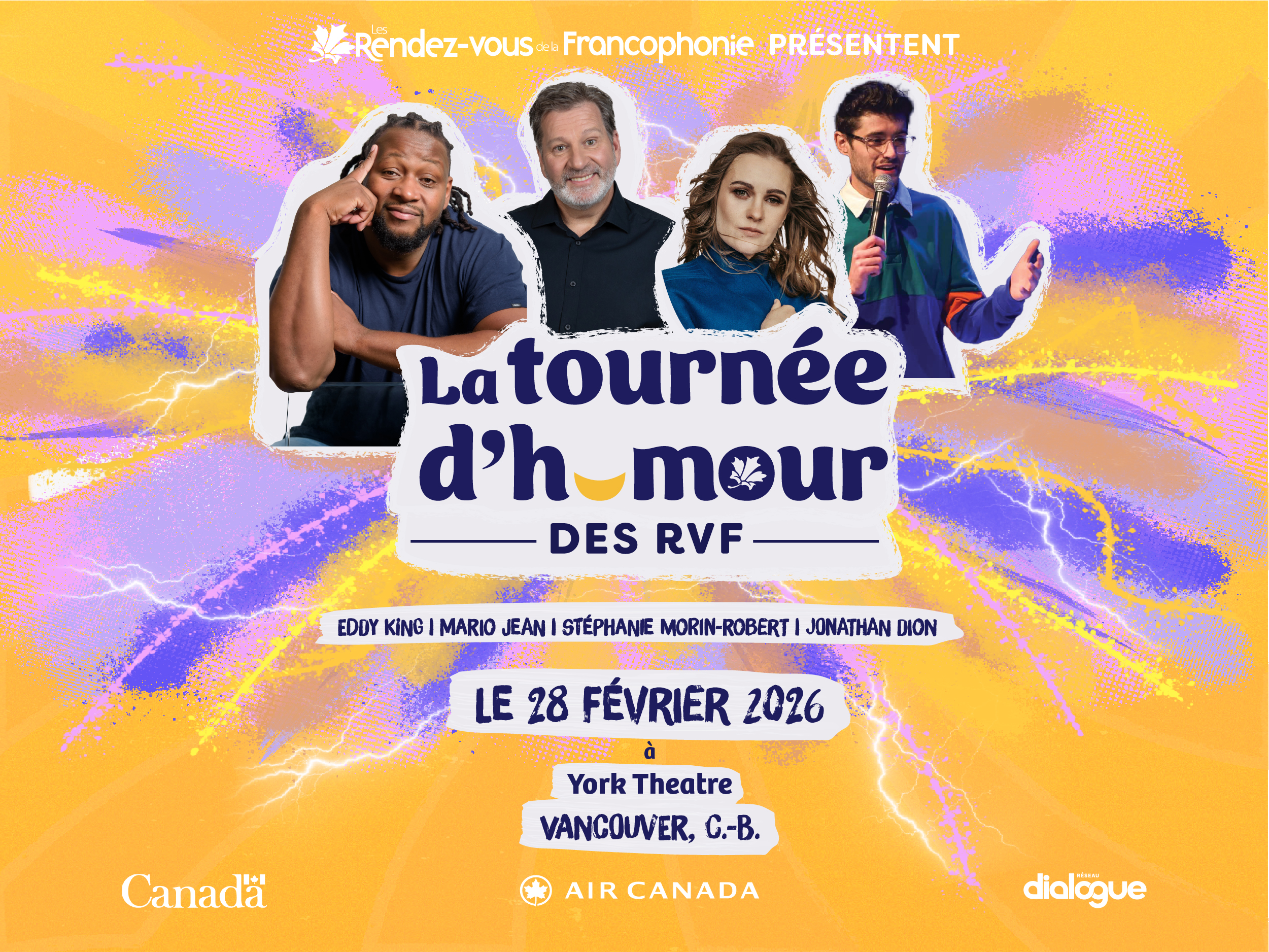 Tournée d’humour des RVF – Vancouver