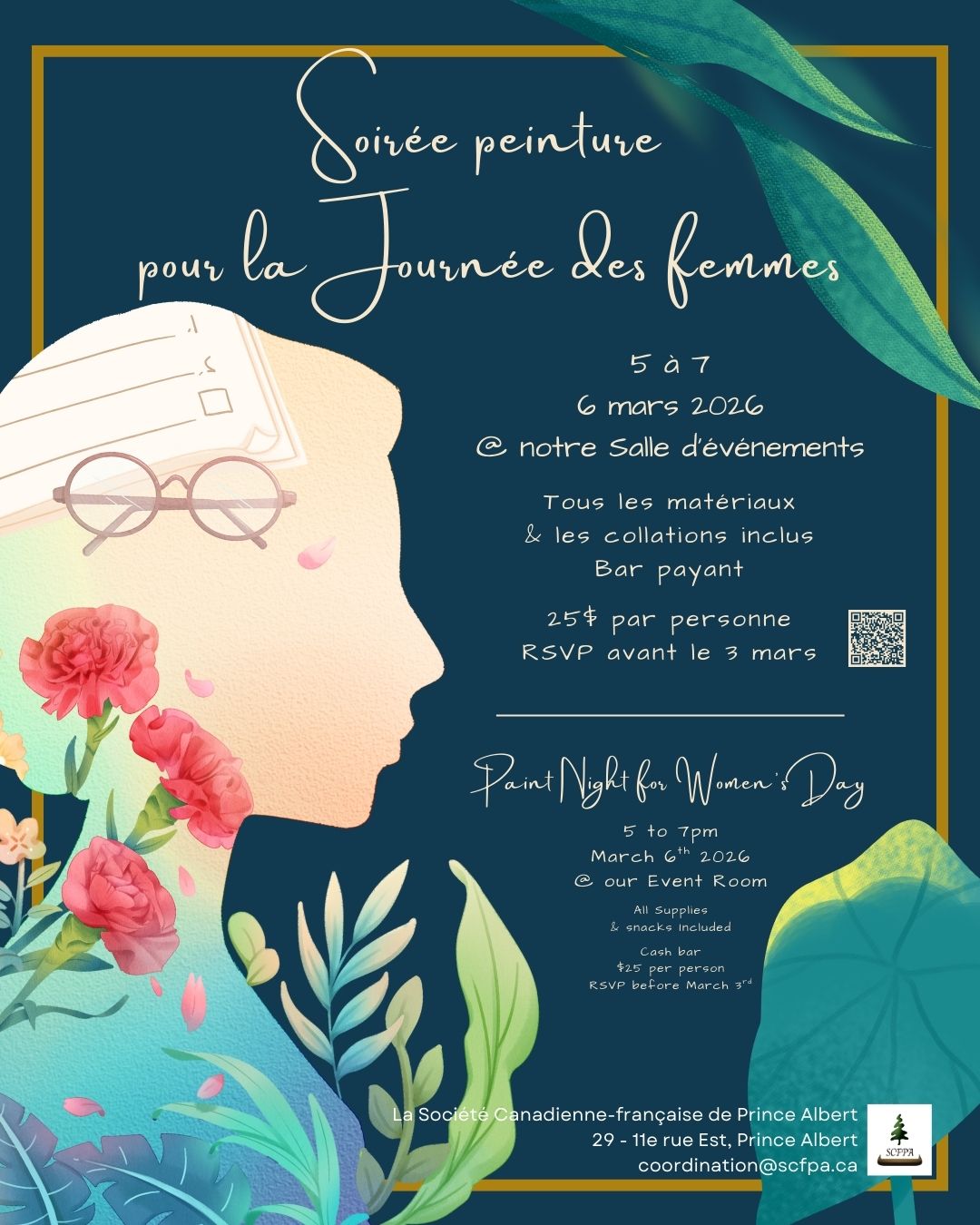 Soirée peinture pour la journée des femmes